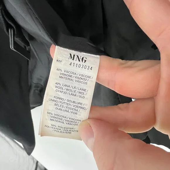 MNG Size 8 Black Wrap Jacket - Picture 7 of 10